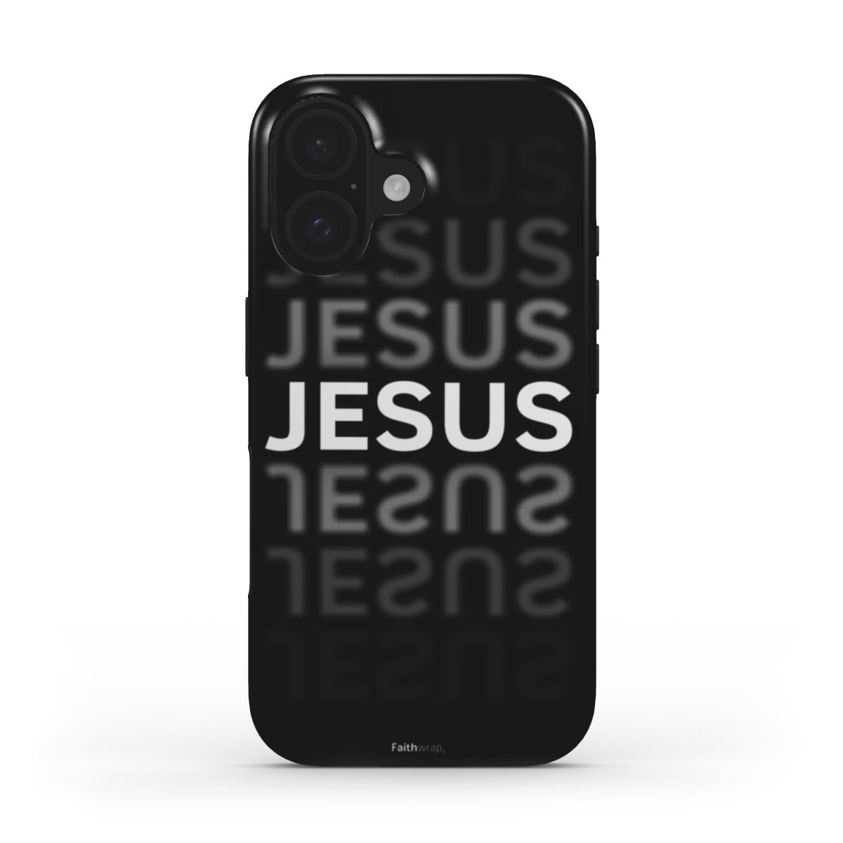 Black Christian Phone Case – JESUS Bold Design | Faith Wrap - Faith Wrap