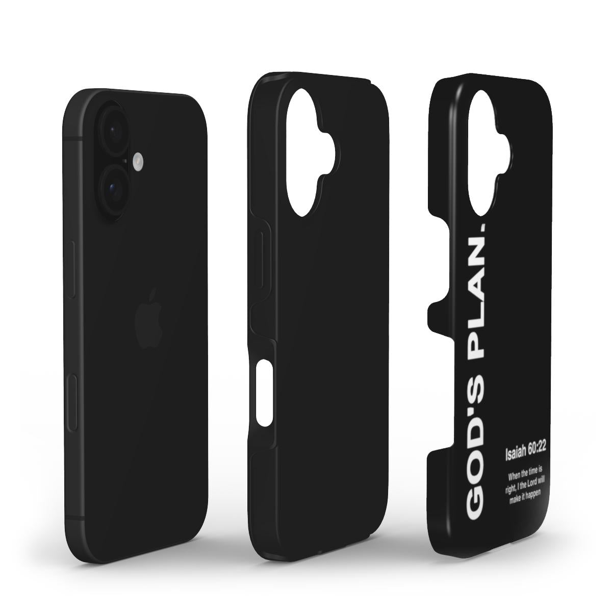 Black Christian Phone Case – GOD’S PLAN Isaiah 60:22 | Faith Wrap - Faith Wrap
