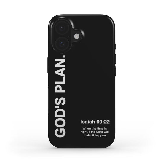Black Christian Phone Case – GOD’S PLAN Isaiah 60:22 | Faith Wrap - Faith Wrap