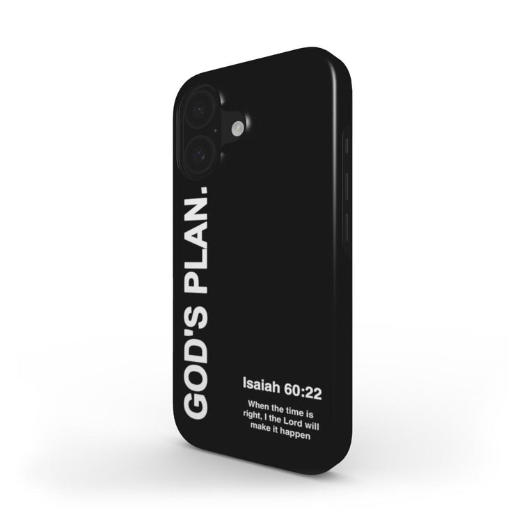 Black Christian Phone Case – GOD’S PLAN Isaiah 60:22 | Faith Wrap - Faith Wrap