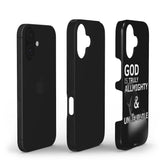 Black Christian Phone Case – GOD is Truly Almighty & Unbeatable | Faith Wrap - Faith Wrap