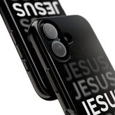 Black Christian Phone Case – JESUS Bold Design | Faith Wrap - Faith Wrap