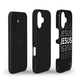Black Christian Phone Case – JESUS Bold Design | Faith Wrap - Faith Wrap
