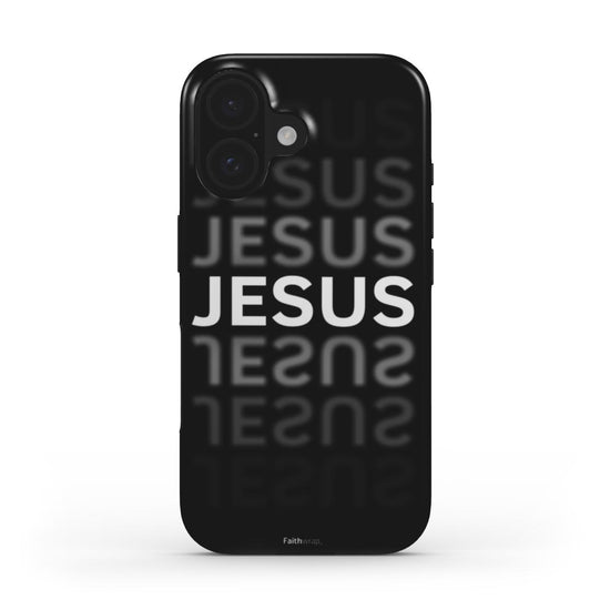 Black Christian Phone Case – JESUS Bold Design | Faith Wrap - Faith Wrap