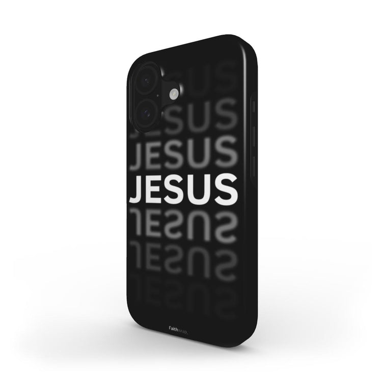 Black Christian Phone Case – JESUS Bold Design | Faith Wrap - Faith Wrap